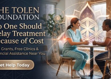 Smiling healthcare professional consulting with a patient about affordable treatment options, representing financial assistance programs for medical care