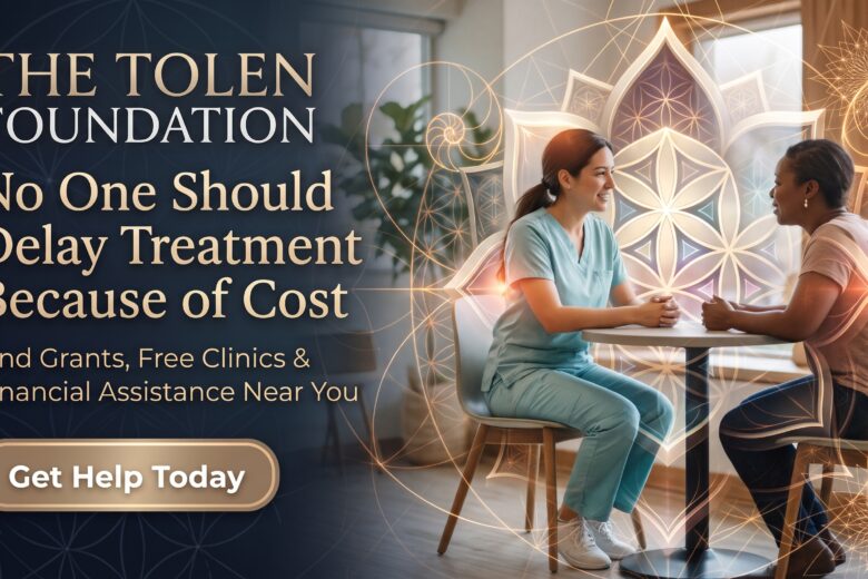 Smiling healthcare professional consulting with a patient about affordable treatment options, representing financial assistance programs for medical care